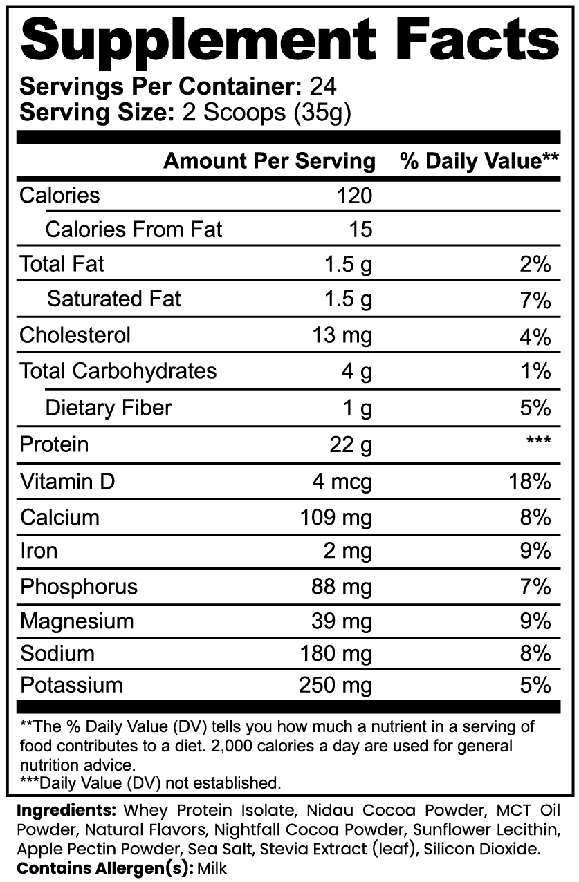 ISO FORCE Advanced 100% Whey Protein Isolate (Chocolate)
