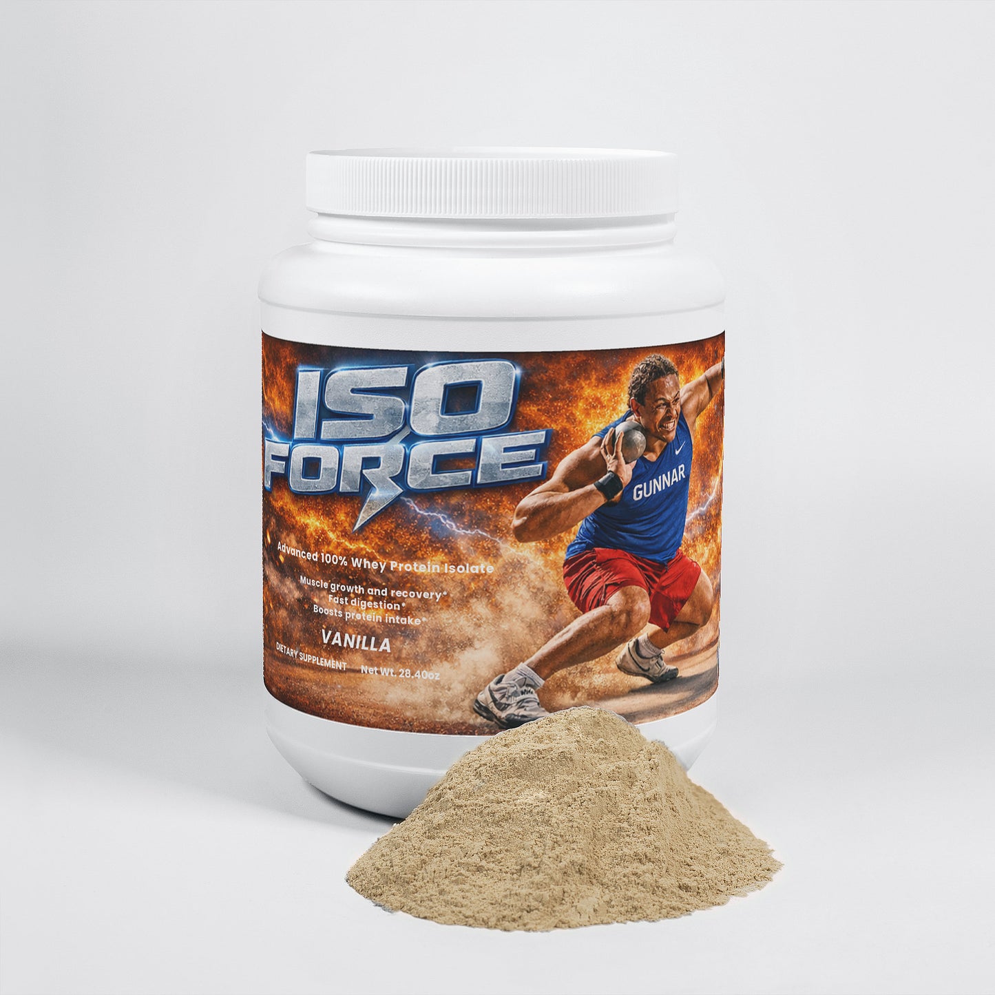 ISO FORCE 100% Whey Protein Isolate (Vanilla)